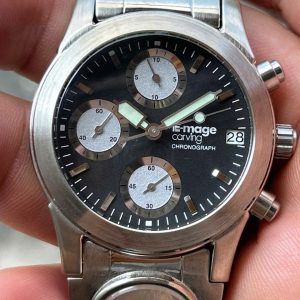E-Mage Carving chronograph quartz watch limited edition LWMB-3E1A, case no.0083, made in Japan.