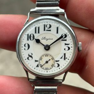 Longines Vintage manual winding 15 Jewels Mens Watch M12356, Swiss made.