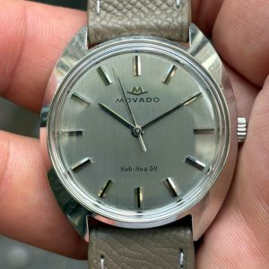 Movado Sub-Sea 50 manual winding 17 Jewels 126-704-7510, case no.1337, Swiss made.