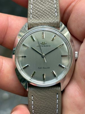 Movado Sub-Sea 50 manual winding 17 Jewels 126-704-7510, case no.1337, Swiss made.