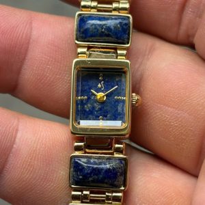 Lapis lady Quartz Watch 97107 stainless steel back, made in Japan.