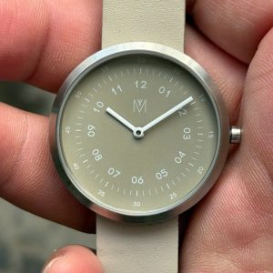 Maven quartz watch , stainless steel back, Swiss made.