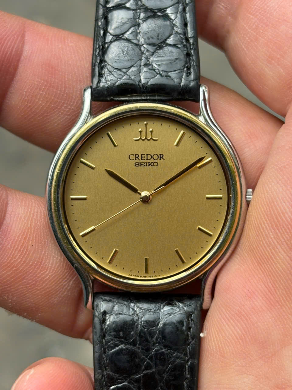 Seiko Credor Quartz watch 8J81-6B00, WATER RESISTANT ST. STEEL