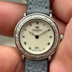 Richelieu lady quartz watch stainless steel back , case no.51219 , Swiss made.