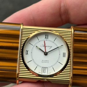 Asprey pocket alarm quartz watch , Swiss made.