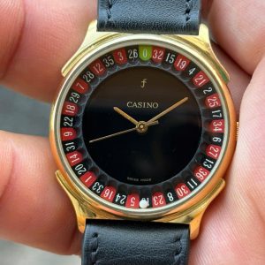 THE FRANKLIN MINT Casino quartz watch , Swiss made .