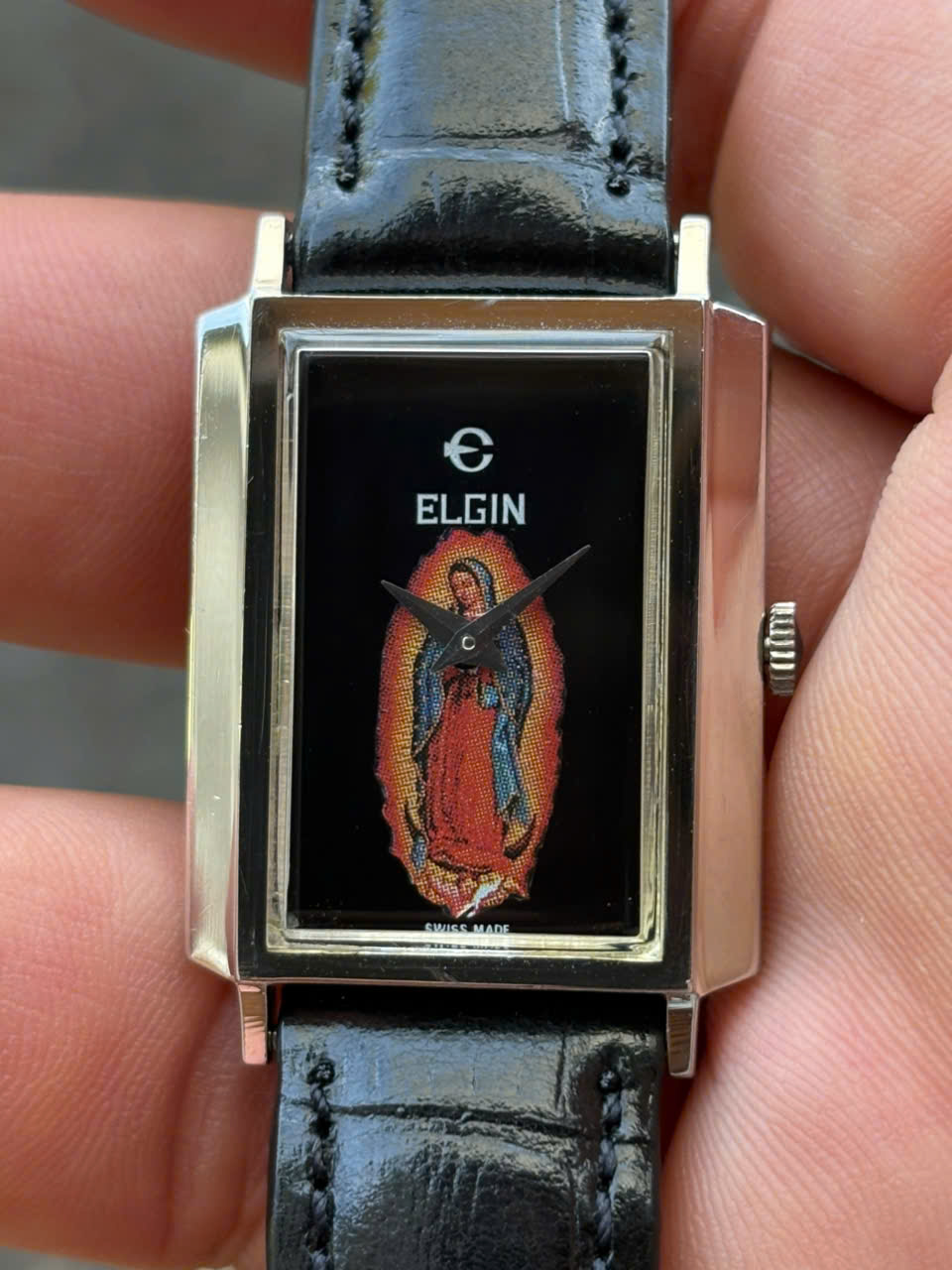 Elgin manual winding watch all stainless steel, case no.326SS