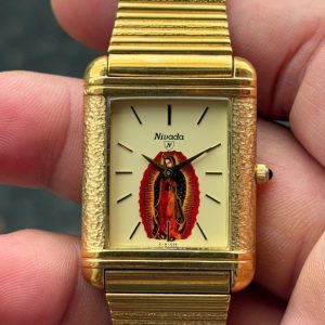 NIVADA PREMIUM QUARTZ WATCH STAINLESS STEEL BACK, case no.0240493, Grenchen-SHITZERLAND.