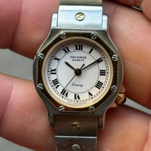 Technos Orrery Santos lady Quartz Vintage watch 1710050, case no.P4L0554, Swiss made.