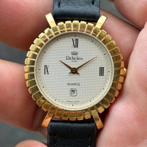 Richelieu lady quartz watch stainless steel back , case no.51177 , Swiss made.