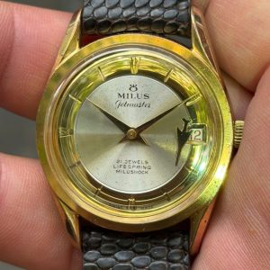 Vintage Milus Jetmaster manual winding 21 jewels watch, case no.04.33 , Swiss made .