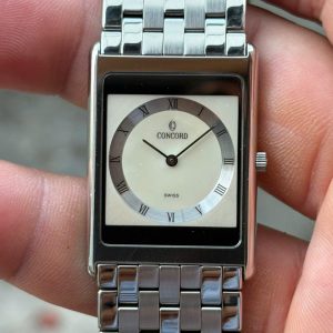 CONCORD tank quartz watch 14.01.617.0, case no.980100, Swiss made.
