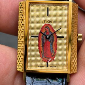 Vintage Elgin manual winding watch stainless steel back, case no.2512-0101, Swiss made.