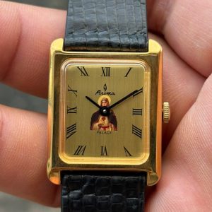 Aroma Palace tank manual winding Vintage watch 6014 ,Swiss made .