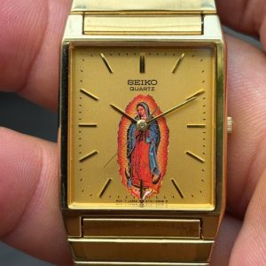 Men’s Seiko SX Tank 5Y31-5040 Gold Tone Stainless Steel Back Quartz Watch, case no.815487 , made in Japan .