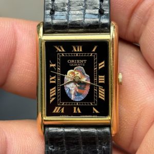 Orient lady tank Quartz Vintage watch A5358A6-40, made in Japan.