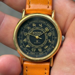 Krone Stars quartz watch stainless steel back, made in Japan.