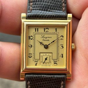 Vintage Longines Tank Quartz watch Stainless Steel back/ case no.21002160, Swiss made .