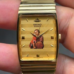 Seiko Galaxy Quartz Watch 8Y21-5040 base metal ST.STEEL BACK, case no.112006, made in Japan.