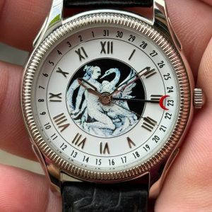 Palazzo Brugiotti – Leda Mitologia D’amore Quartz watch stainless steel back , Italian design.