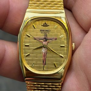 Seiko Quartz Watch V701-5J60 ST.STEEL BACK, case no.160697, made in Japan.