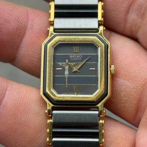 Seiko Quartz Watch 2P20-5P70 Base metal St.Steel back/ Case no.611966 , made in Japan.