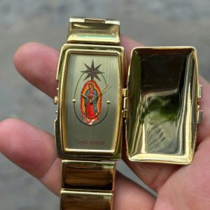 Seiko Junko Shimada ( designer ) Quartz Watch 2P20-5K70 Base metal St.Steel back, Case no.920190 , made in Japan.