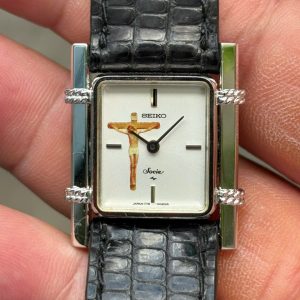 Vintage Seiko Socie manual winding 1719-3010 WGP back ST.Steel, made in Japan.