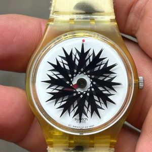 Swatch vintage quartz watch movement AG 1997, Swiss made.